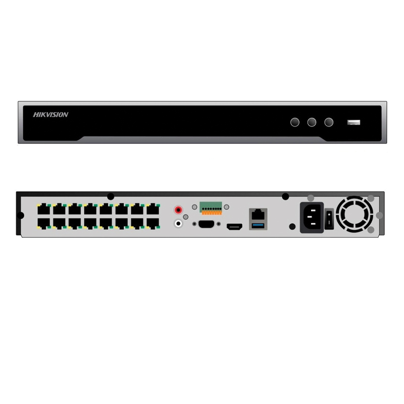 Đầu ghi camera ip nvr 32 kênh DS-7632NI-K2/16P